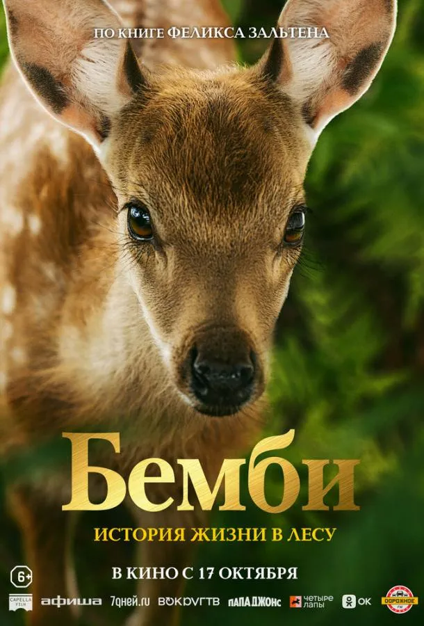 Постер Бемби. История жизни в лесу